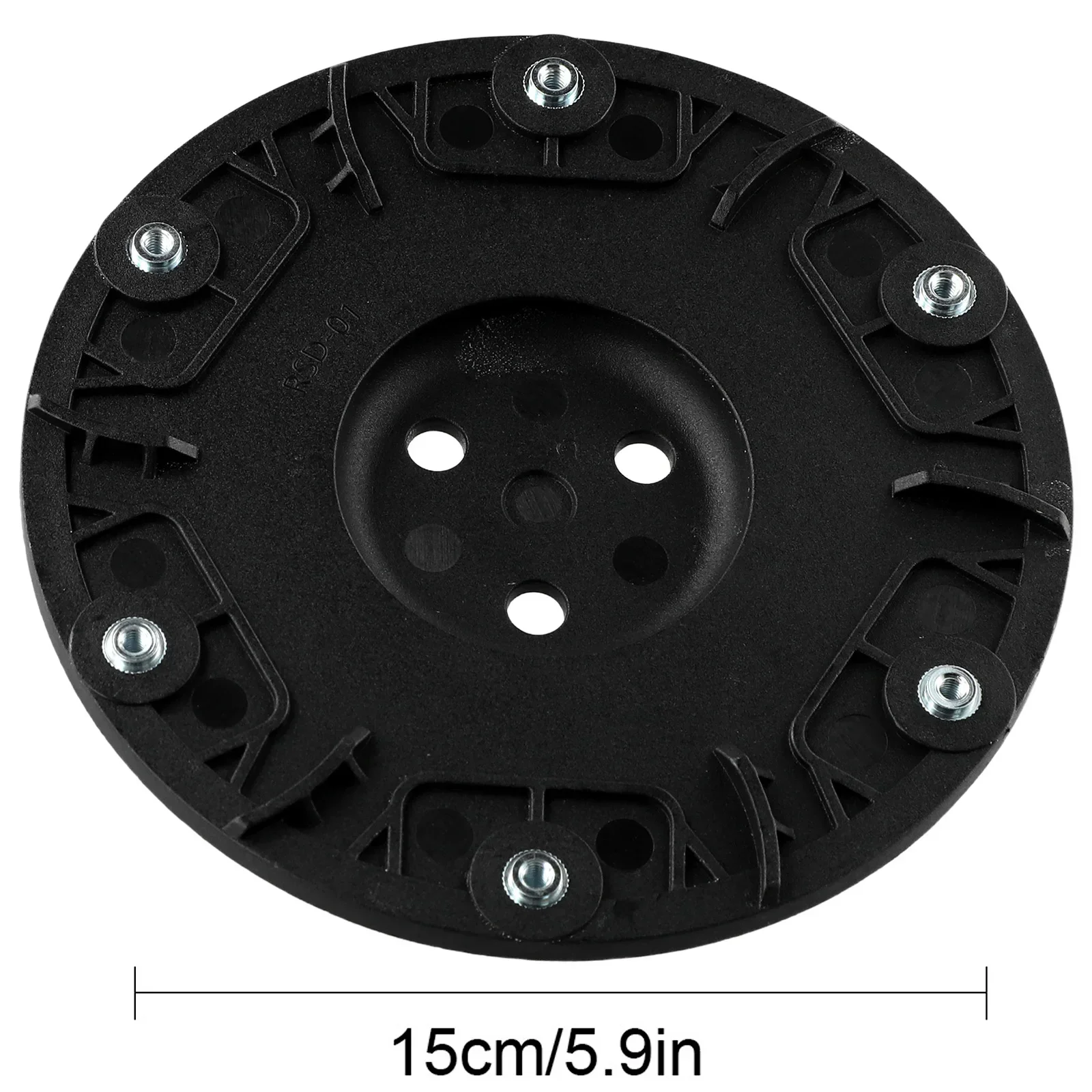 Lâmina de disco cortador para S & M, 3 furos, lâmina preta para durabilidade S & M, 16X16X1.8 cm, 1Pc