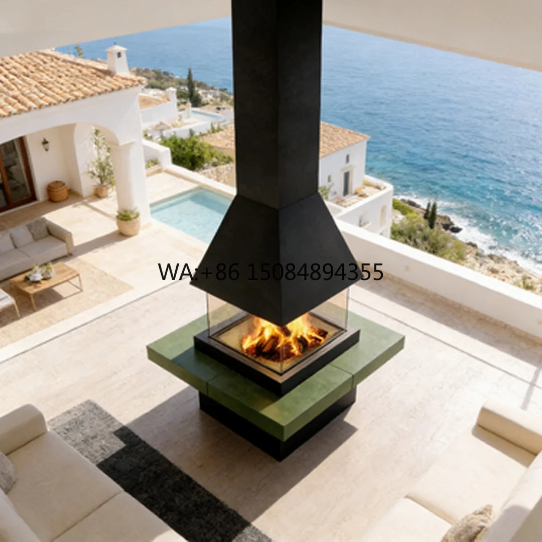 Eco-Friendly Alcohol Floating Fireplace Ceiling Mounted Home Heating Smokeless 90cm Bioethanol Suspended Fireplace Cocoon