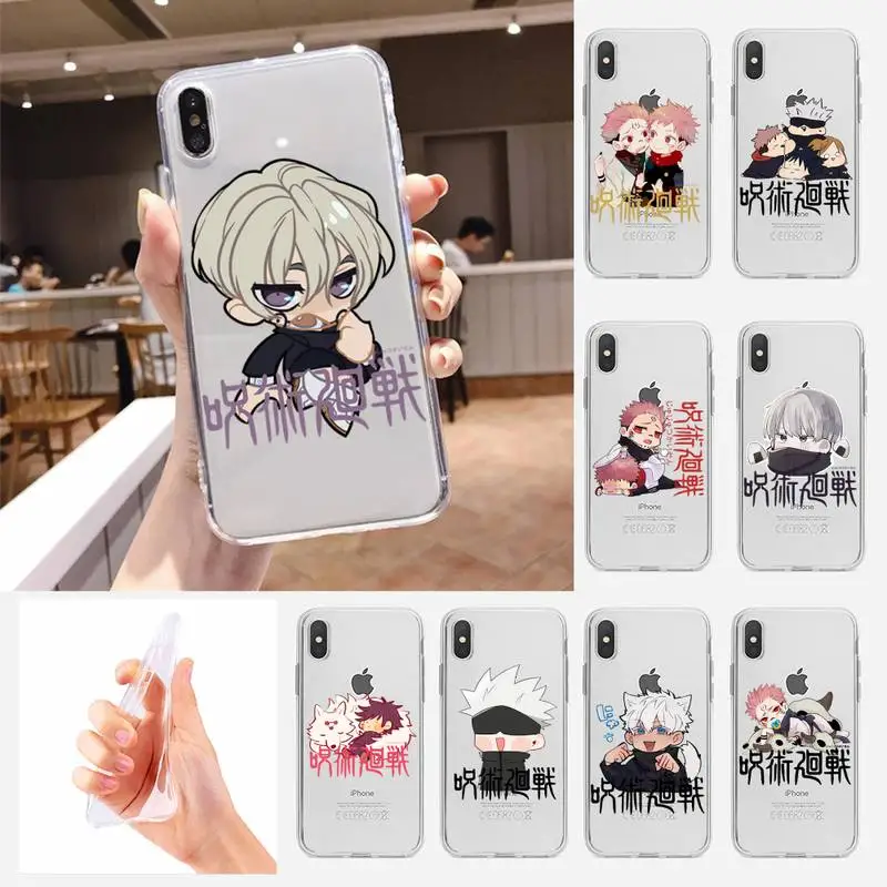 Jujutsu Kaisen Phone Case For Samsung Galaxy A10s A20S A30S A50S A10A 12 A20 A20E A40 A30 A50 A70 A31 A51A52 A71 Transparent