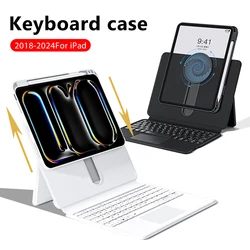 Funda con teclado mágico para Ipad Pro 11, 12,9, 13, 2024, 9. ª, 10. ª generación, 10,9, Air 5, 4, 7. ª, 8. ª, 10,2, accesorios de cubierta