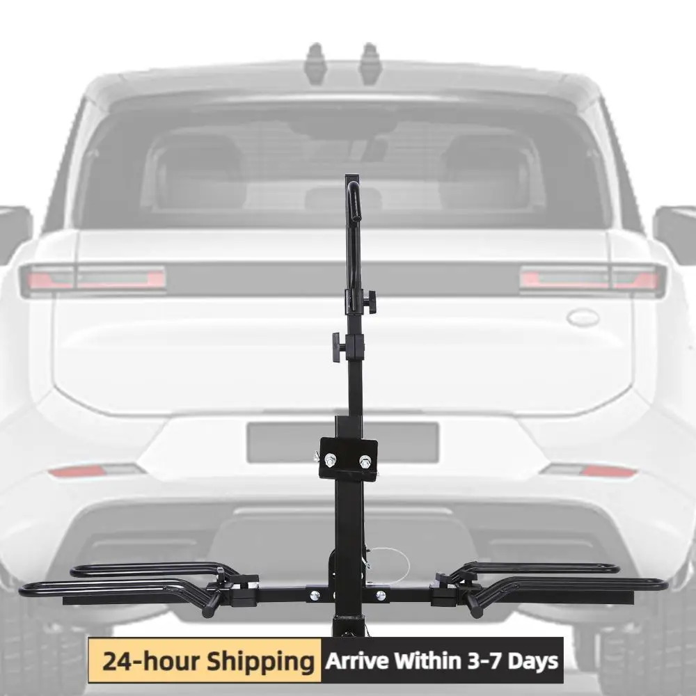 

2 Bikes Bicycle Carrier Rack Fits 2 Inch Receiver Hitch Mount Bike Rack Foldable E Bike Carrier for Standard Fat Tire and E-Bike