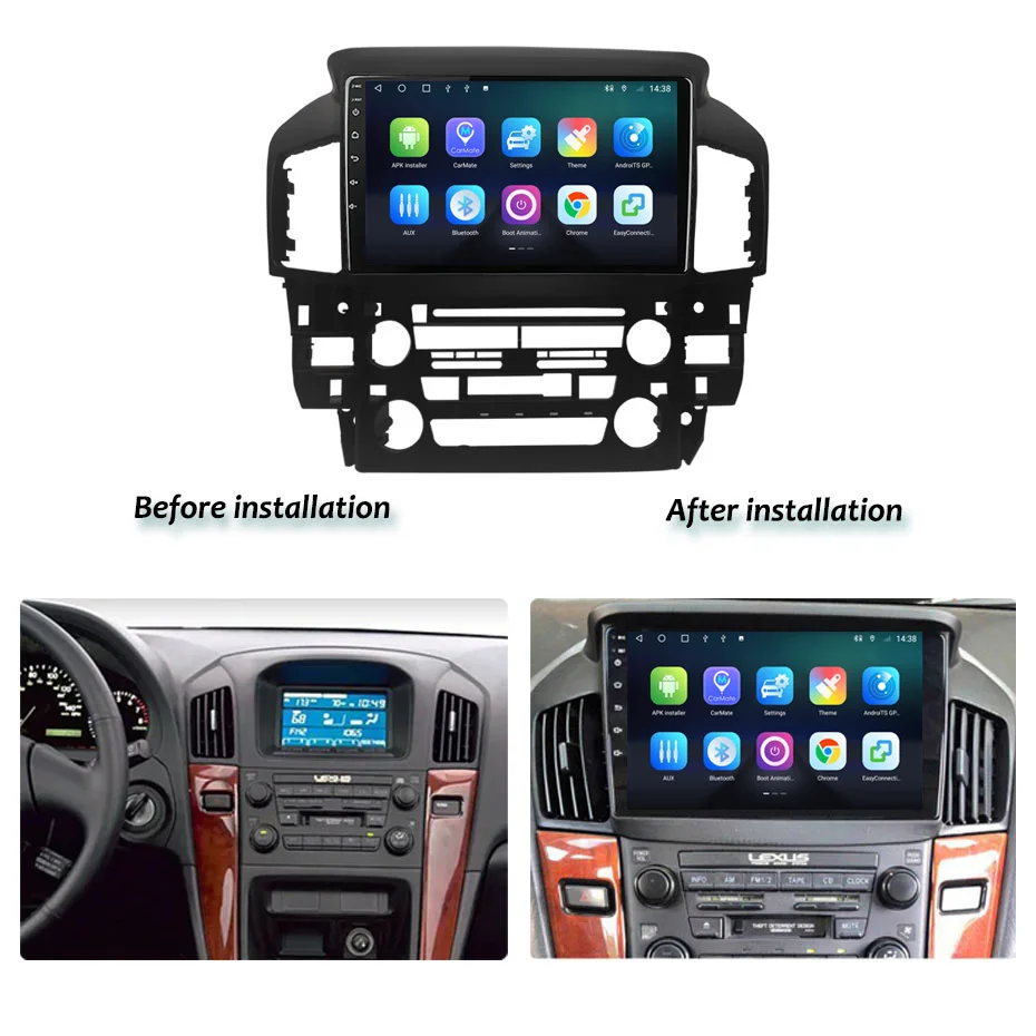 

Android Car Radio for Lexus RX300 XU10 1997 1998 1999 2000 2001 2002 2003 Multimedia GPS WIFI 9 Inch Auto Video Player 2 Din 4G