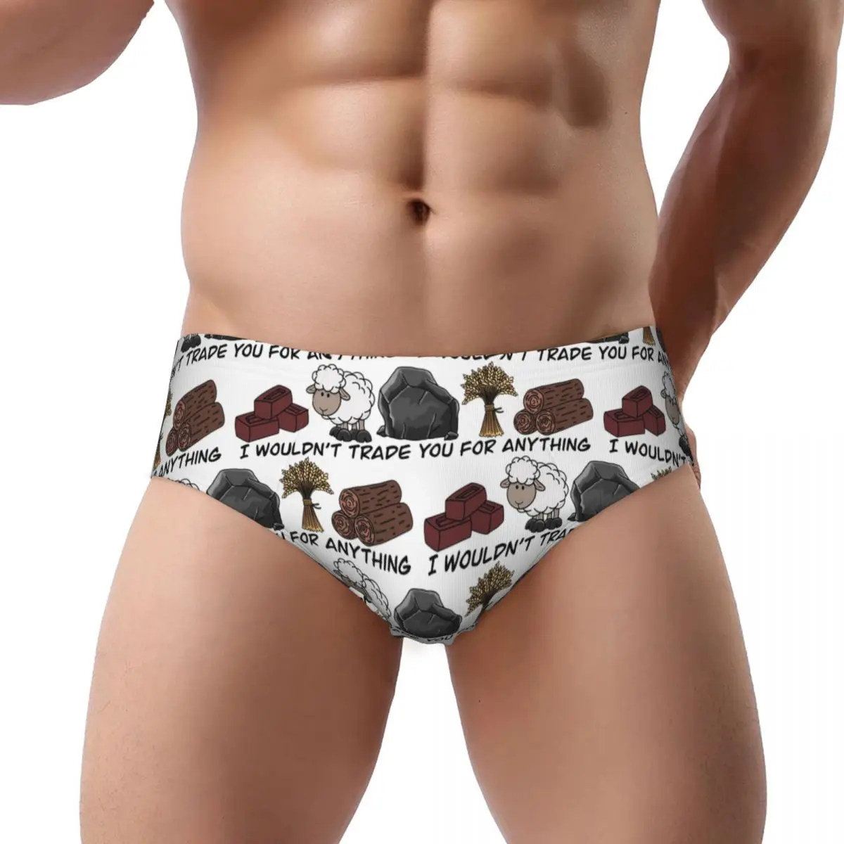 

I Wouldn't Trade You For Anything - Catan Men Triangle Panties Comfortable Short Underwear for Homme Man Boyfriend Gift