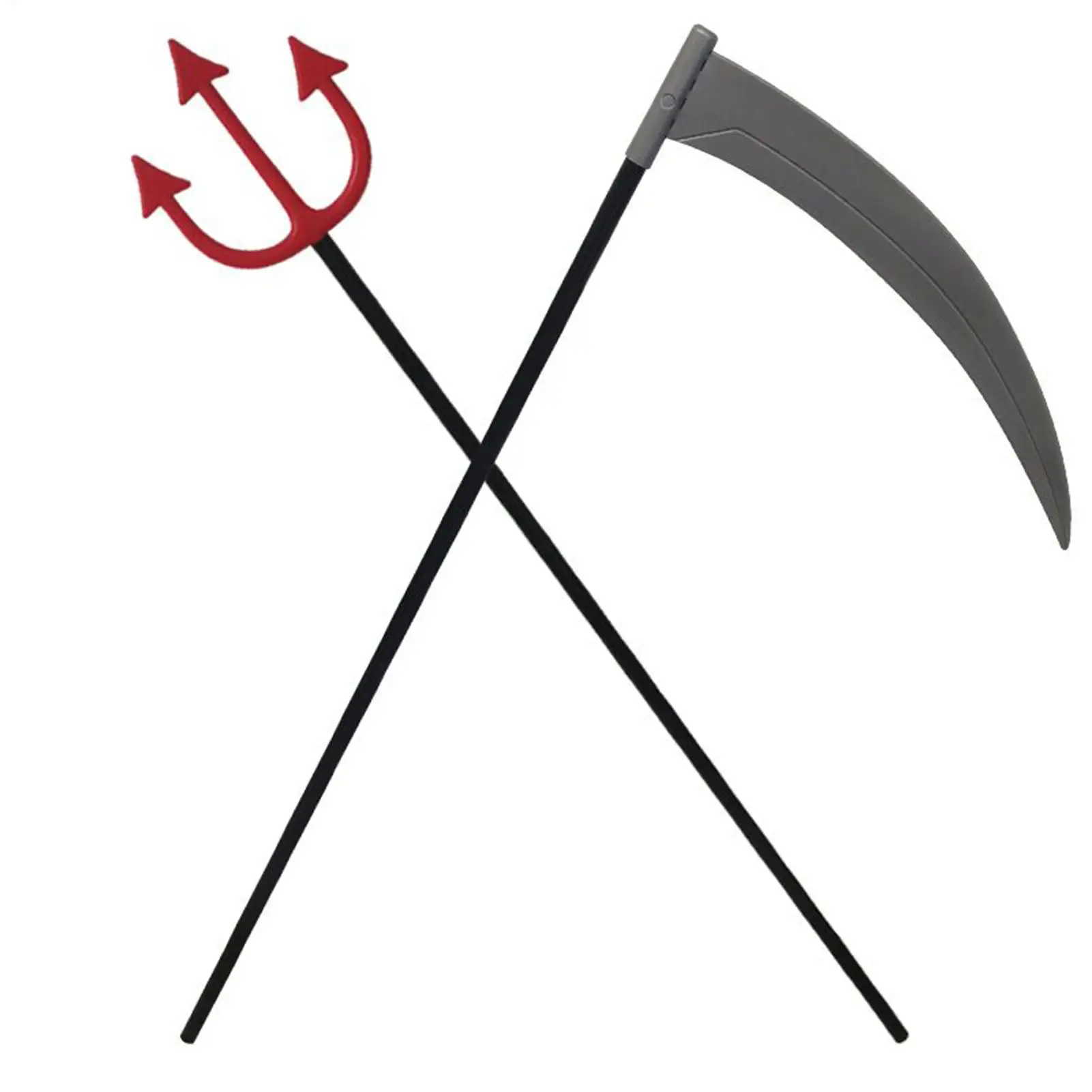تجهيزات حفلة الهالوين المنجل Halberd تجهيزات حفلة الهالوين دور تقليد ملحقات اللعبة لوازم قابلة للفصل لمرحلة ذات طابع احتفالي
