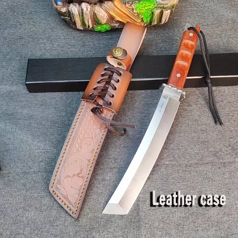 1PC outdoor obstacle removal knife survival knife camping chopping wood knife portable integrated keel knife straight knife