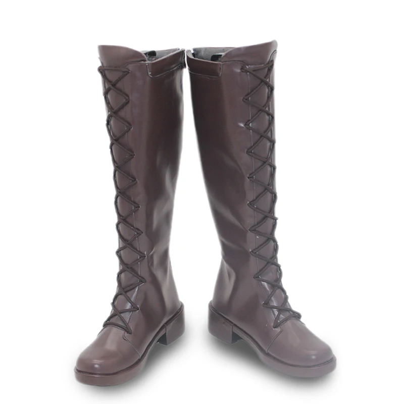 أحذية تنكرية للدور الحامض أحذية كرنفال الهالوين أحذية PU بنية مصنوعة حسب الطلب بأي حجم