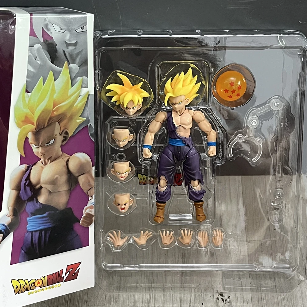 Anime Dragon Ball Z Super Saiyan Son Gohan Actionfigur Vegeta Trunks Gotenks Goku Mit Ständer PVC Geburtstagsgeschenke Modell Spielzeug