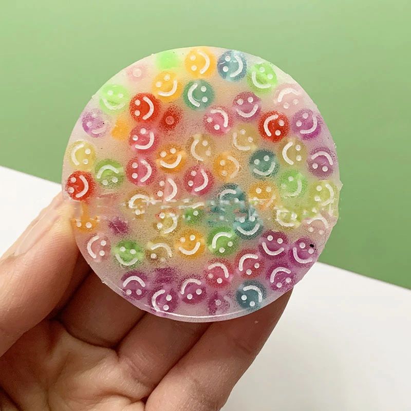 New Round DIY Silicone Picky Pads Toy Quirky Fun Picky Pads Sensory Stress Relief Prank Toys Adult Decompression Venting Toys
