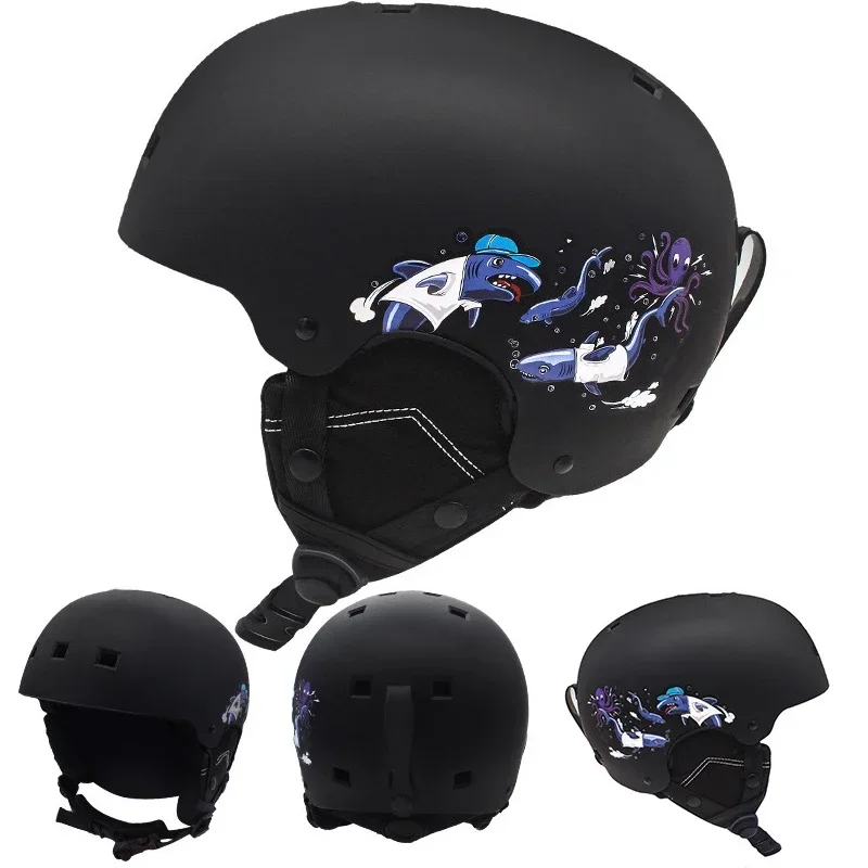 2025 casco da neve moto rimovibile abbigliamento da sci per bambini sport invernali casco da sci per bambini sicurezza caschi da Snowboard integralmente modellati