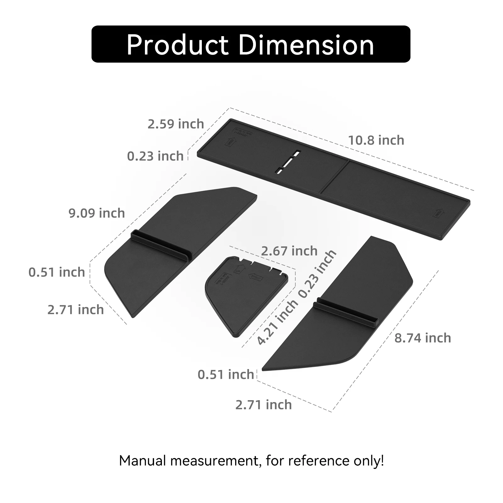 SMABEE لكيا EV9 2024 2025 صندوق القفازات التقسيم تعديل وحدة التحكم المركزية تخزين Glovebox الحاويات المنظم اكسسوارات ABS