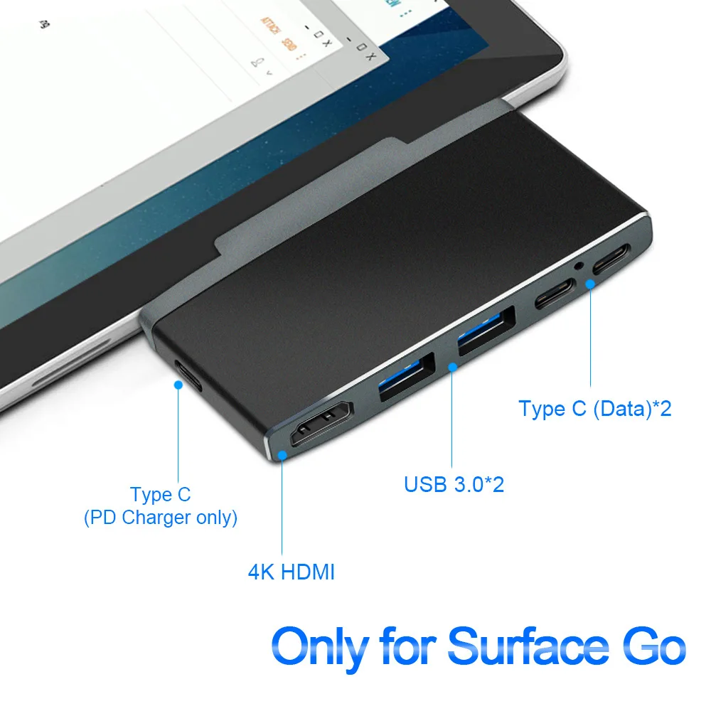 พื้นผิว Pro 6 Hub Mini DP USB3.0พอร์ต HDMI/RJ45สำหรับ Microsoft Surface Pro4/5/6 Splitter Adapter Card Reader