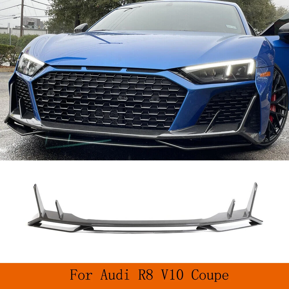 

Car Front Lip Chin Apron Dry Carbon Protector for Audi R8 V10 GT Performance Coupe 2023 New R8 Carbon Car Kits Guard Chin Lip