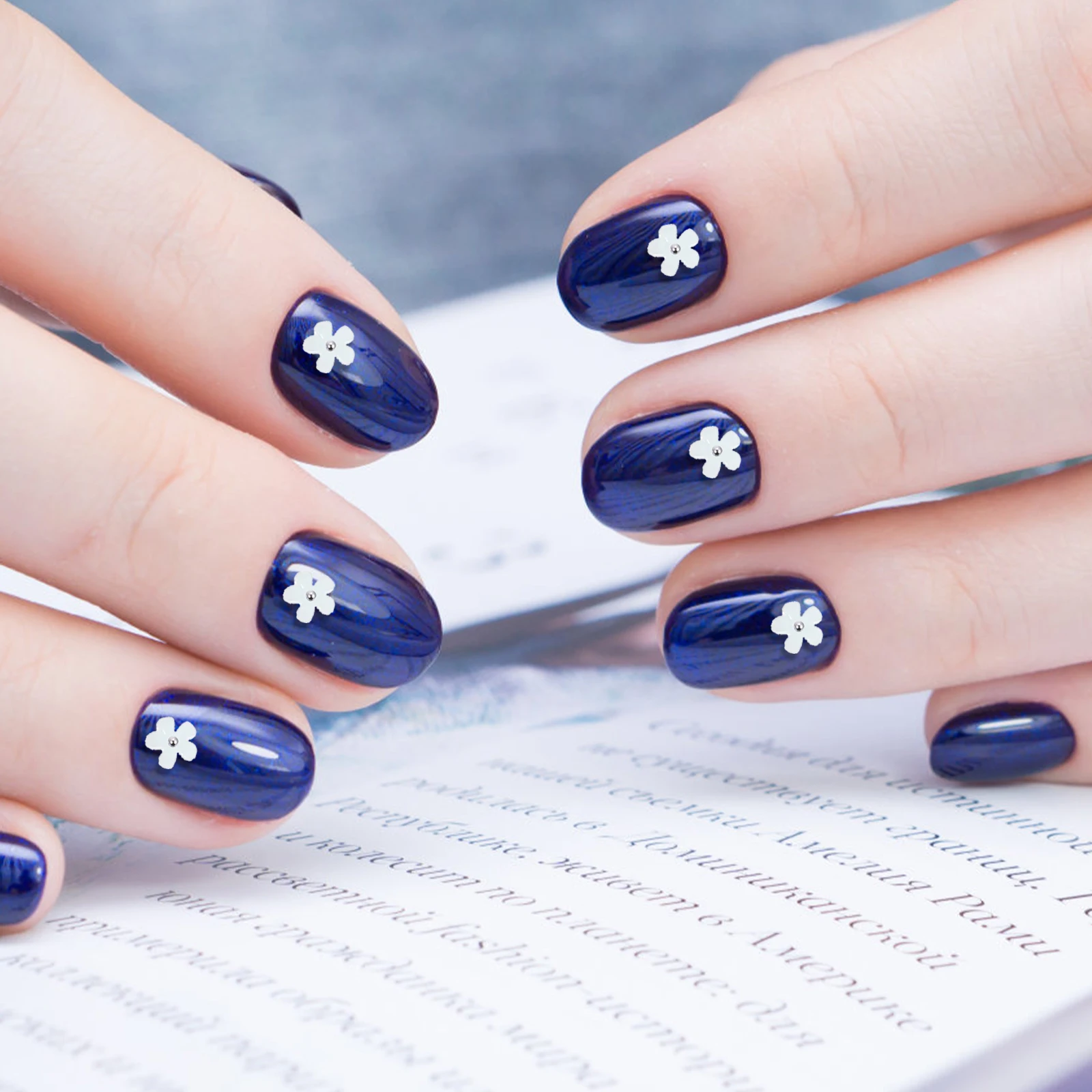 

6 коробок 3D цветы подвески для ногтей изменение цвета креативный декор для дизайна ногтей DIY маникюр безопасные смоляные стальные бусины 3D цветы для ногтей