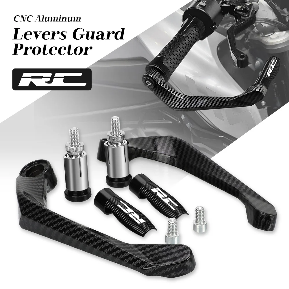 

For RC8 RC8R RC51 RC125 RC200 RC250 RC390 Motorcycle Levers Guard Brake Clutch Handlebar Grips End Protector