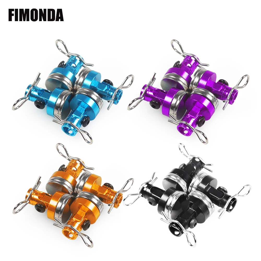 RC 차체 포스트 자석 보이지 않는 고정 마운트 클립 포함, 1/10 축 SCX10 TRX4 D90 D110 HSP 드리프트 사쿠라 레드캣, 4 개