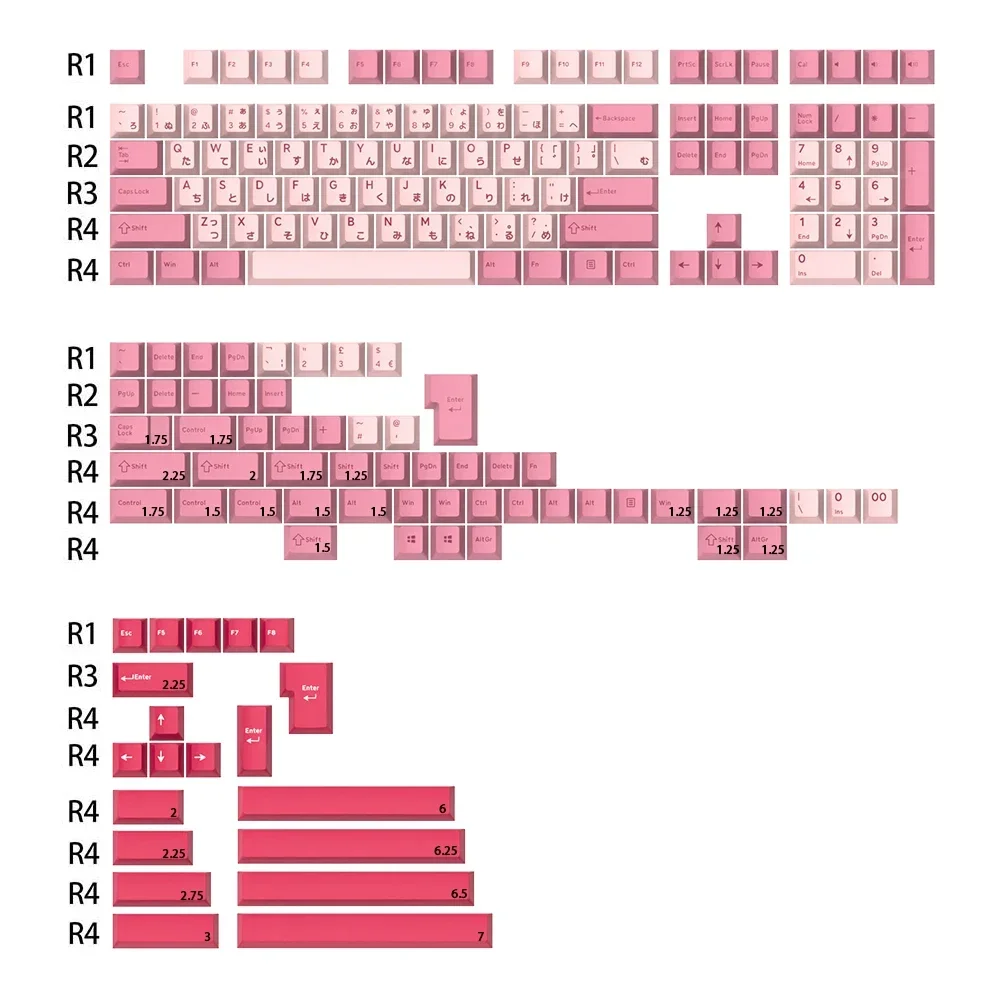 Imagem -04 - Doubleshot Keycap para Teclado mx Juízes Fantasmas Wow Apollo 60 65 87 104 Branco Preto Preto Branco Apollo