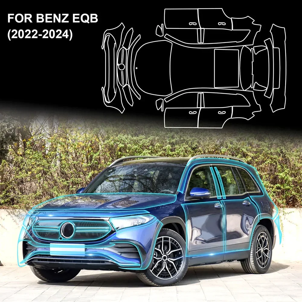

PPF for Mercedes-Benz EQB 2022 2023 2024 Scratch Resistant TPU Invisible Car Body Paint Protection Film Clear Bra Kit Accessorie