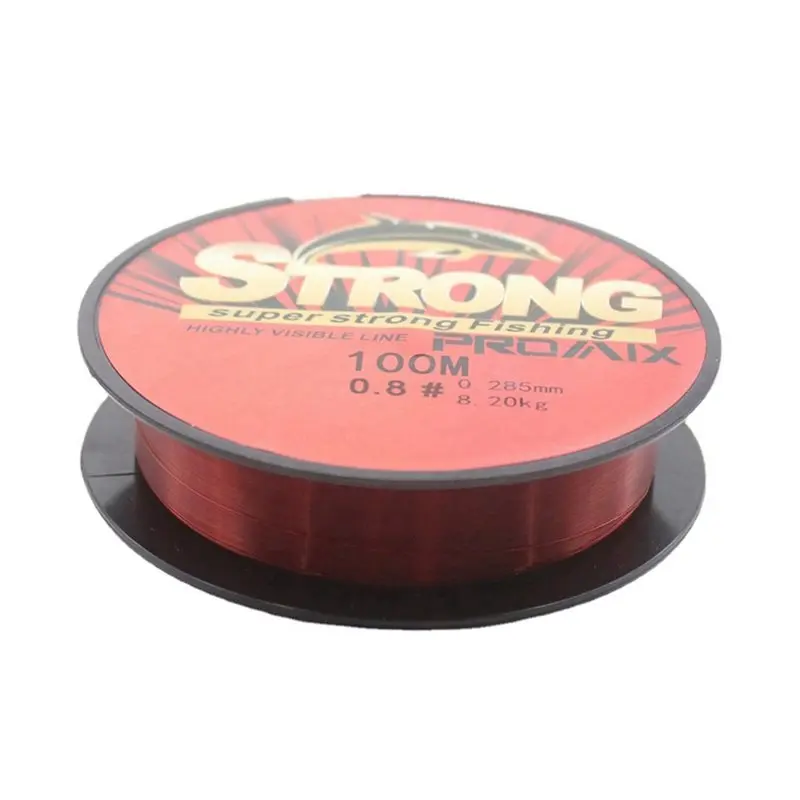 HOTTURE 100M Transparent Nylon Fishing Line Fishing Line Main Line Sub-Line Fishing Line Line Number 0.8