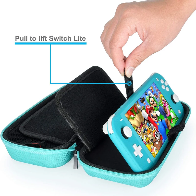 Carrying Case Compatible with Nintendo Switch Lite,For Console & Accessories Portable Shell Pouch Carrying Travel Bag