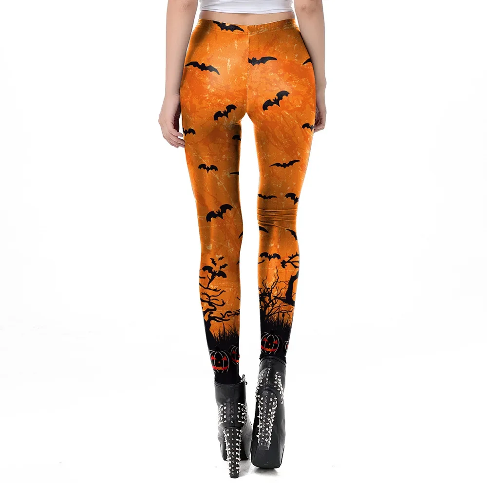 Nadanbao-mallas divertidas de Halloween para mujer, medias sexys para fiesta de vacaciones, pantalones elásticos de cintura media para mujer