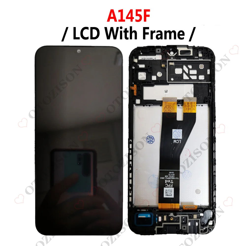 LCD With Frame For Samsung Galaxy A14 A145F A145P A145R Display A14 5G A146 A146B A146P A146U Screen Touch Digitizer Assembly