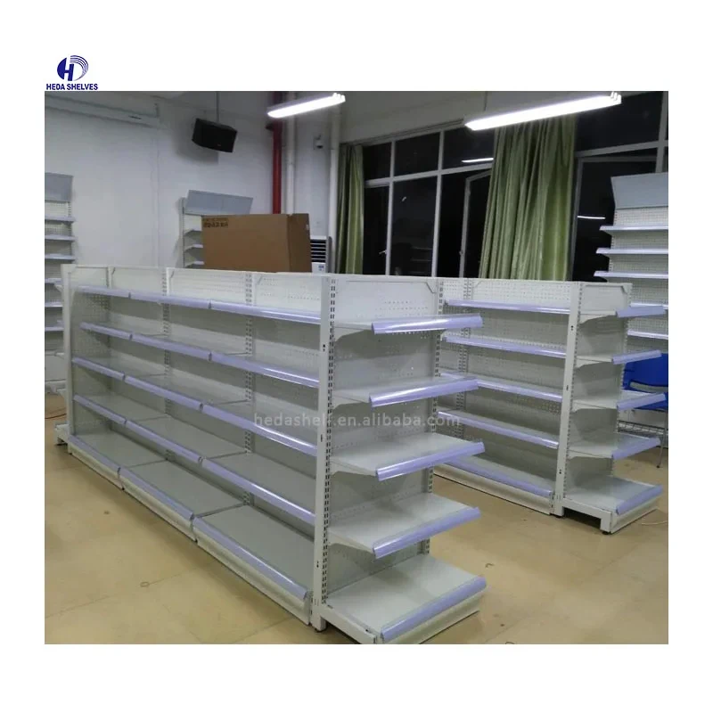

custom.Modern Wall Mount Shelves Medical Store Shelves Metal Pharmacy Display Shelves Furniture LED Light Retail Pharmacy Decora