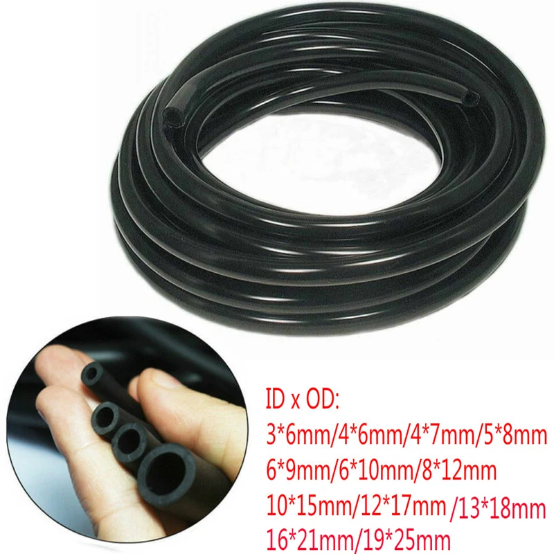 3M~1M black nitrile rubber pipe, gasoline and diesel delivery pipe, 3mm~12mm is used to make casing to convey water