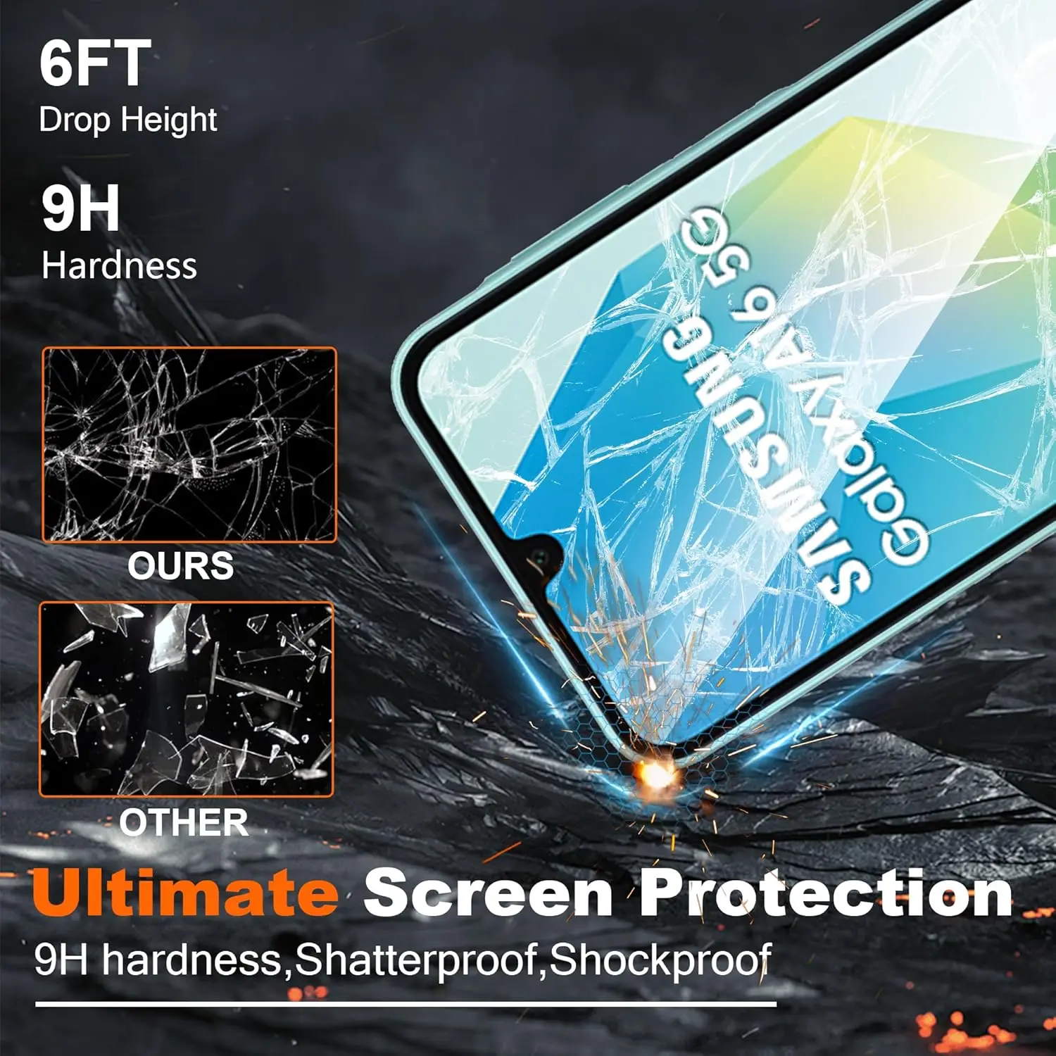 

2/4Pcs HD Tempered Glass Protector for Samsung Galaxy A16 4G/A16 5G - Film Screen Protector Clear Digitizers