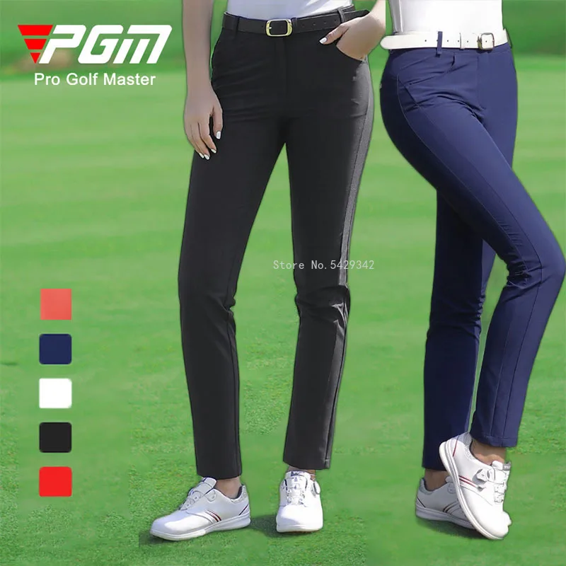 PGM Spring Summer Golf Pant Women\'s Sports Pants Soft Slim Thin Trousers Ladies Golf Wear Breathable Elastic Sweatpants 5 Colors