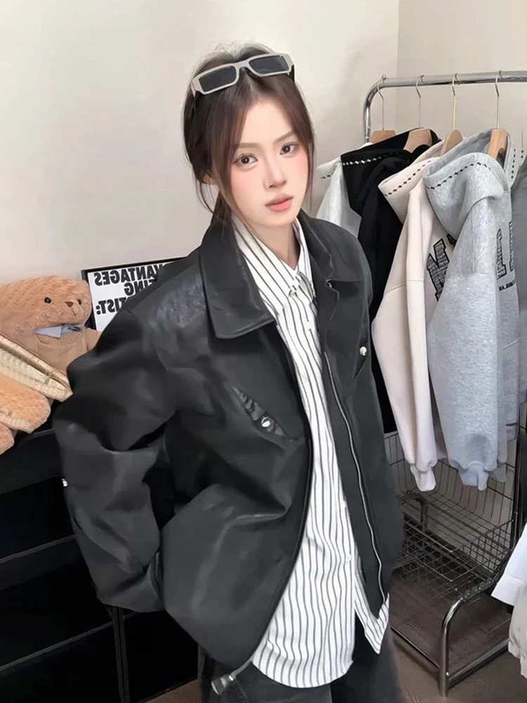 

Мужская кожаная куртка с принтом под змею, в американском стиле High Street, хип-хоп, с воротником-стойкой, мотоциклетная, бейсбольная, безрукавка