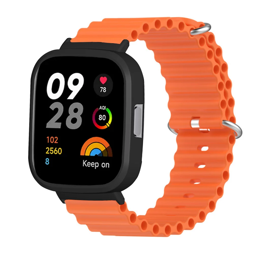 Ocean strap Watch Strap Bracelet For Xiaomi Redmi Watch 3 Smart Watch Replacement Silicone Strap For Redmi Watch3 Wristbands