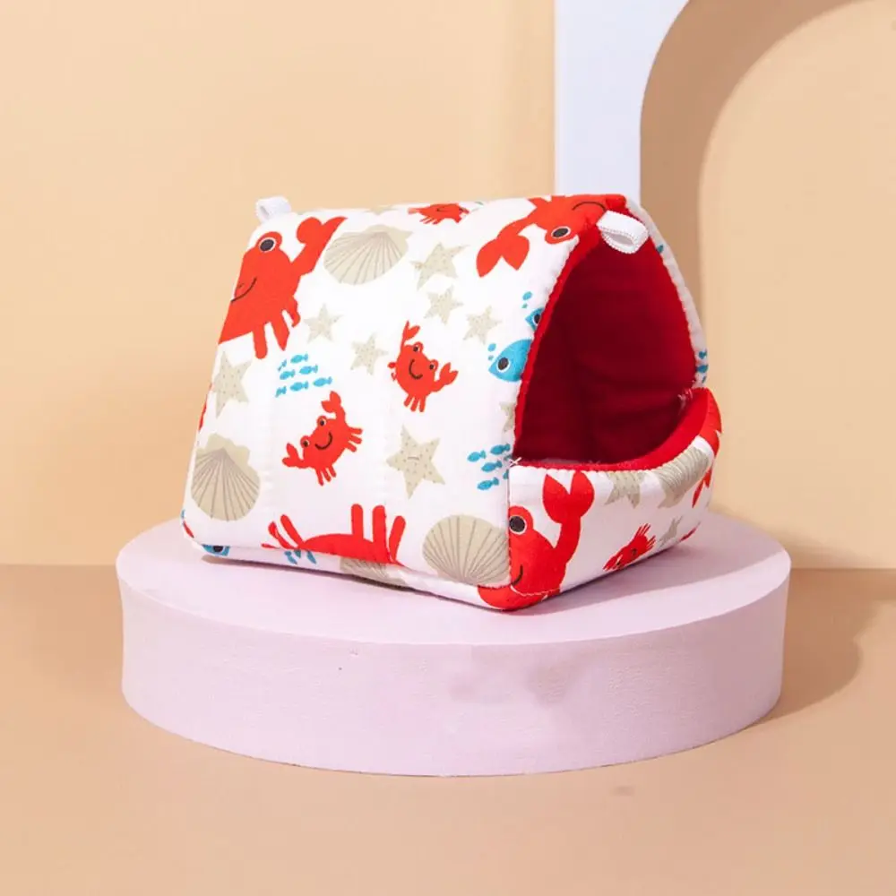 

Creative Hamster House Warm Comfortable Small Animal Sleeping Bed Colorful Rabbit Squirrel Hut Mini Cage Mat Winter