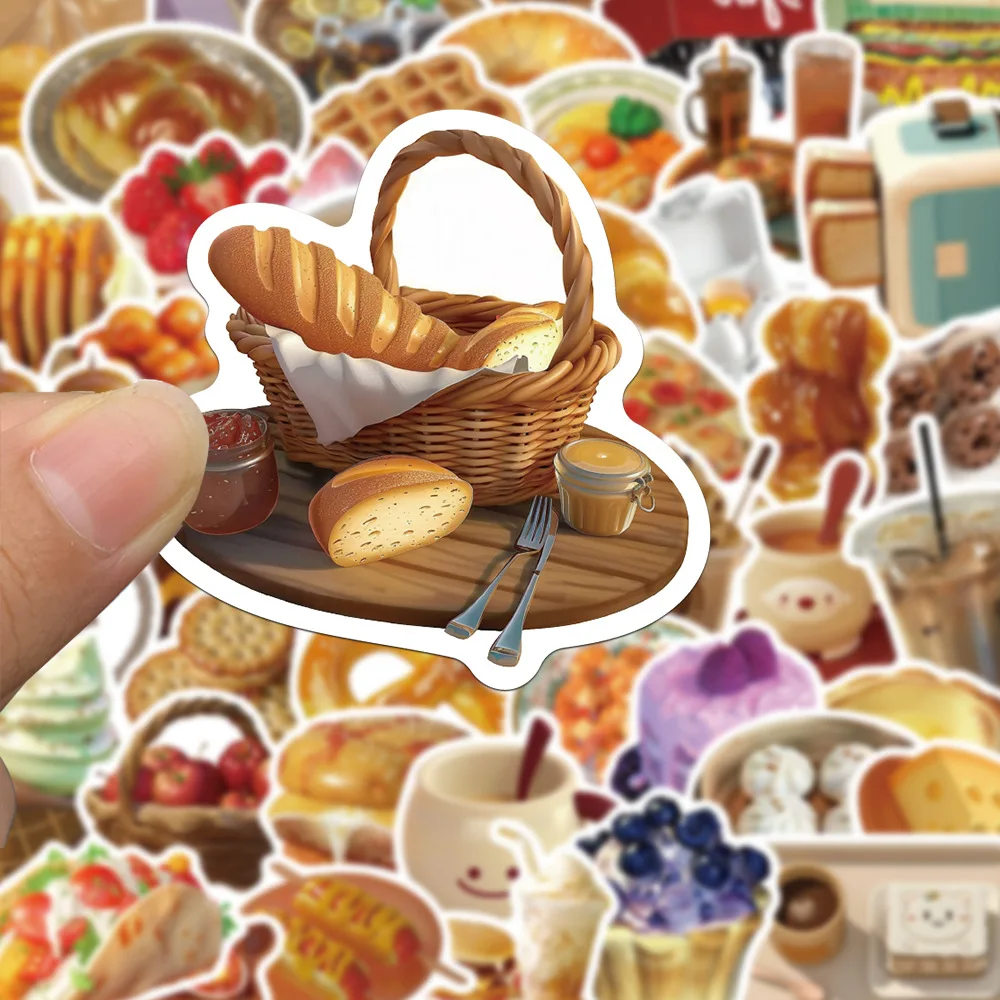 10/30/50pcs Ins Style Kawaii Food graffiti sticker For Suitcase Skateboard Laptop Luggage Phone Styling DIY Decal Pegatina
