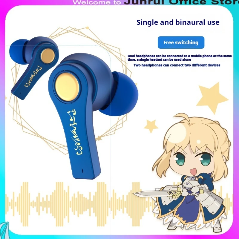 

Беспроводная Bluetooth-гарнитура Omamori Fate, гарнитура для периферийных игр в стиле саблей, священного грейла, аниме, комплект Bluetooth-гарнитуры в подарок