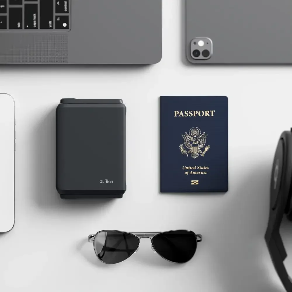 GL.iNet GL-BE3600 (لوحة 7) Enrutador Wi-Fi 7، puertos duales de 2,5 G، pantalla tactil، punto de acceso para juegos de3570 Mbps