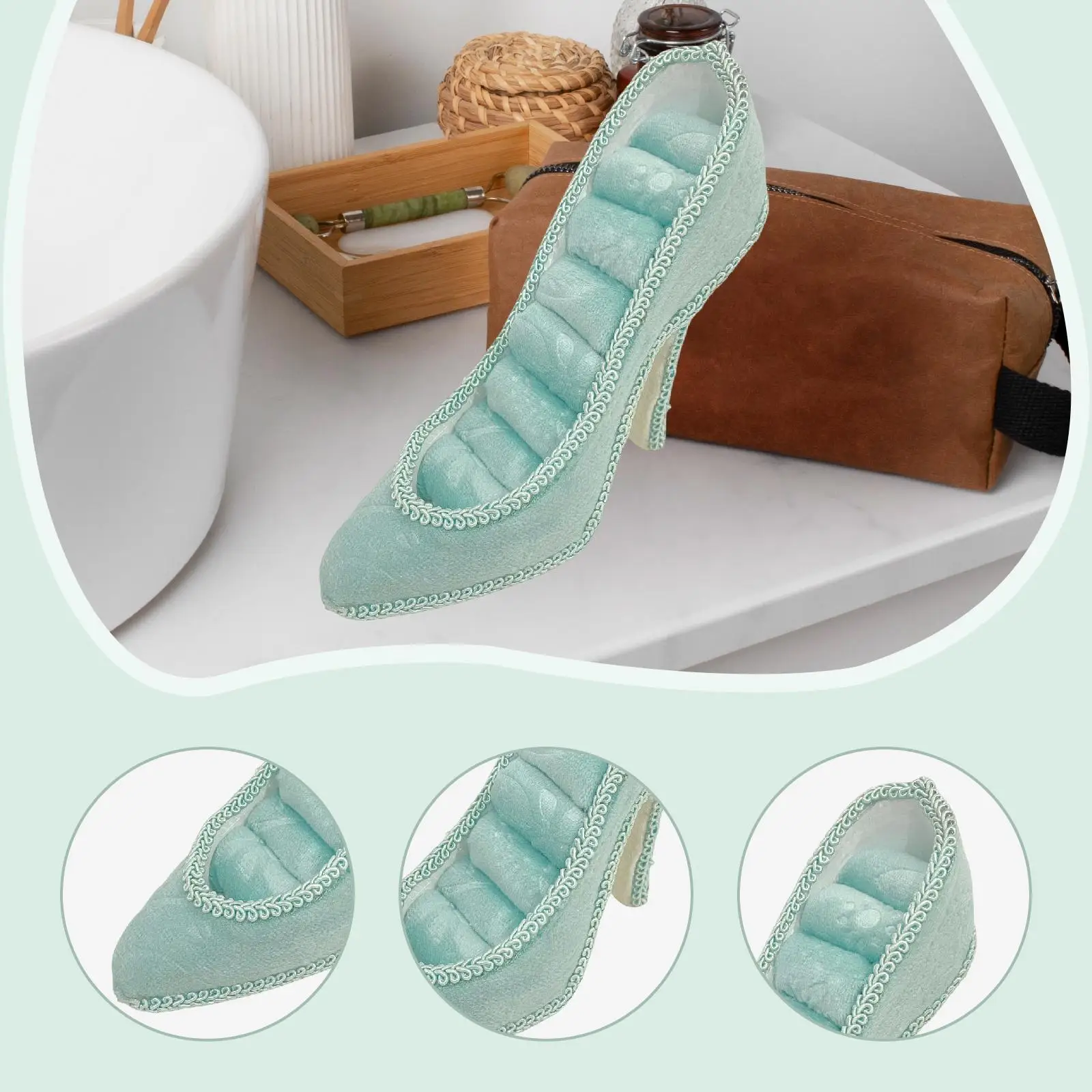 حامل عرض المجوهرات ديكور متعدد الأغراض للنساء أحذية بكعب عالٍ منظم مجوهرات للتصوير الفوتوغرافي لخزانة الملابس المنزلية #5