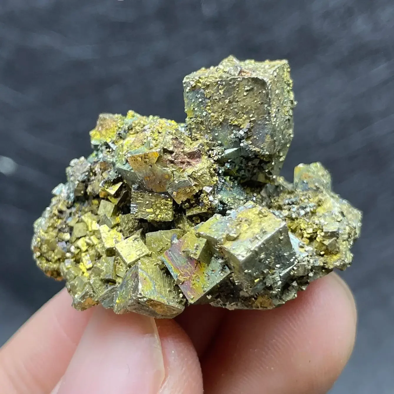 Natural Raw Stone Golden Pyrite Crystal Mineral Specimen Rock Quartz Original Teaching Decoration Rough Healing Gift