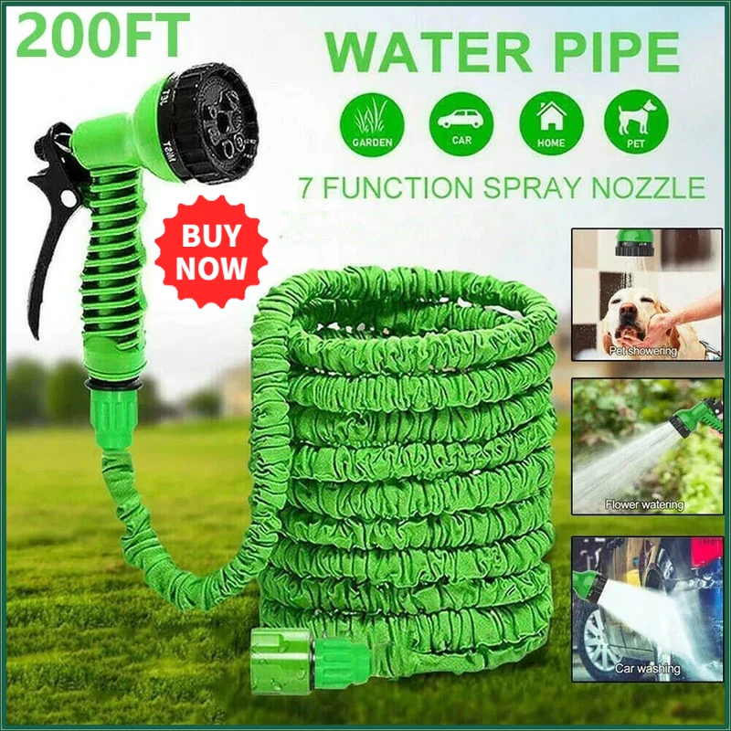 2026 Expandable Magic Hose, High-Pressure Car Wash, 7Water Spraying Functions, Water Gun, Home Garden Watering Hose garden hose