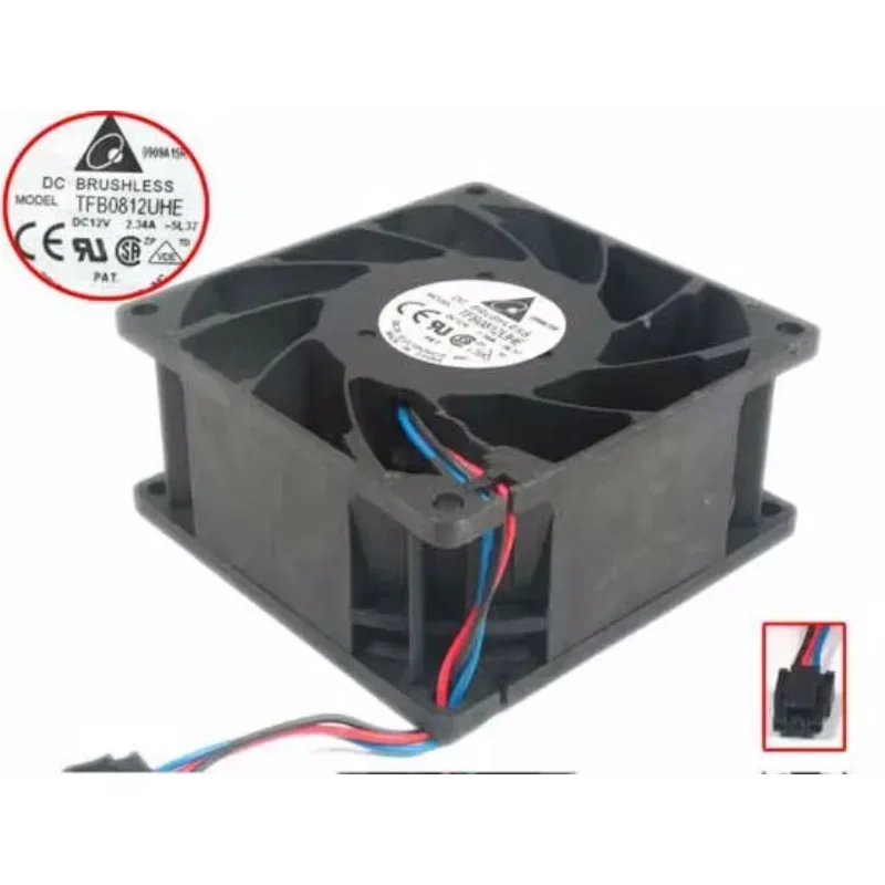 

Delta Electronics TFB0812UHE 5L37 DC 12V 2.34A 80X80X38mm Server Cooling Fan
