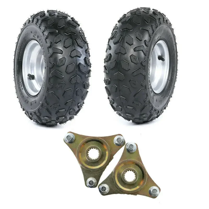 

TDPRO 2pc 145/70- 6" Tyre Rim Wheel 3 Lug + Axle Hub For LT50 110CC 70cc Go Kart ATV Buggy