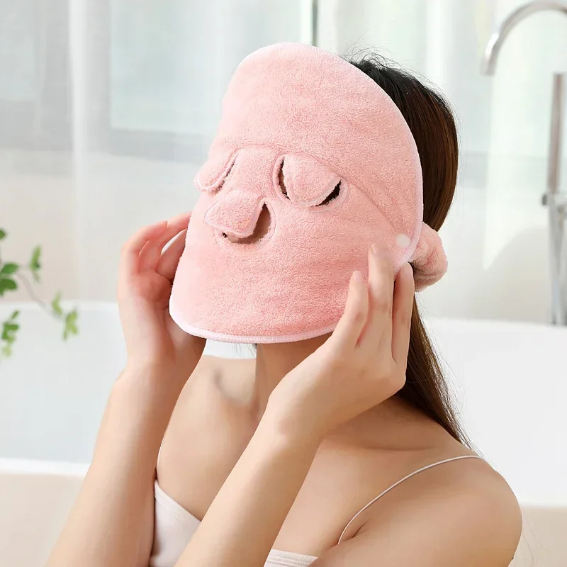 Sdotter Reusable Face Towel Mask,Anti Aging Facial Steamer Towel Moisturizing Rejuvenation Beauty Skin Care Mask,Gift for Women