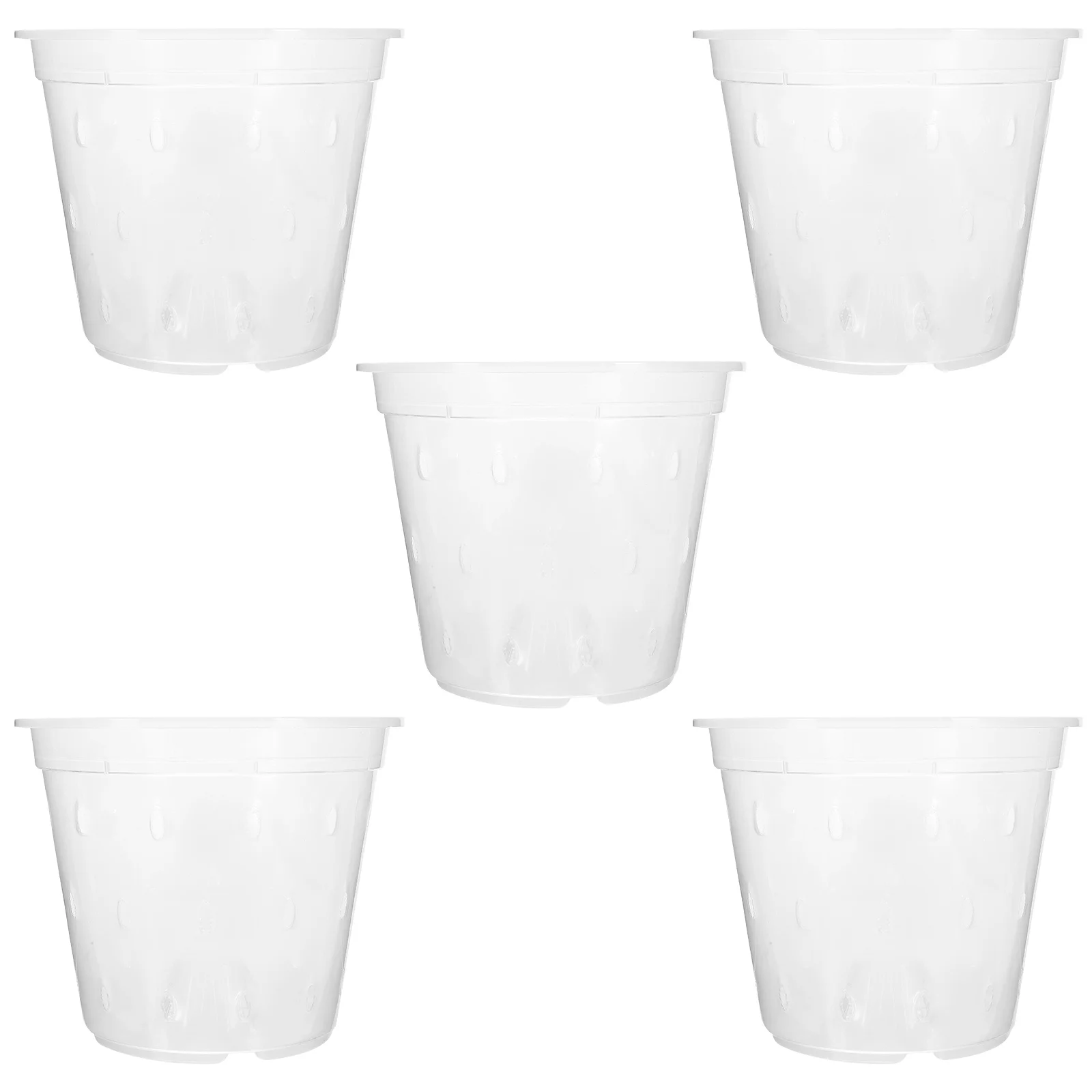 

5 Pcs Cups Hard Plant Pots Growing Pots Pot For chid Plants Indoor Holes for chids Cattleya Indoor Growing Vase Drainage pots