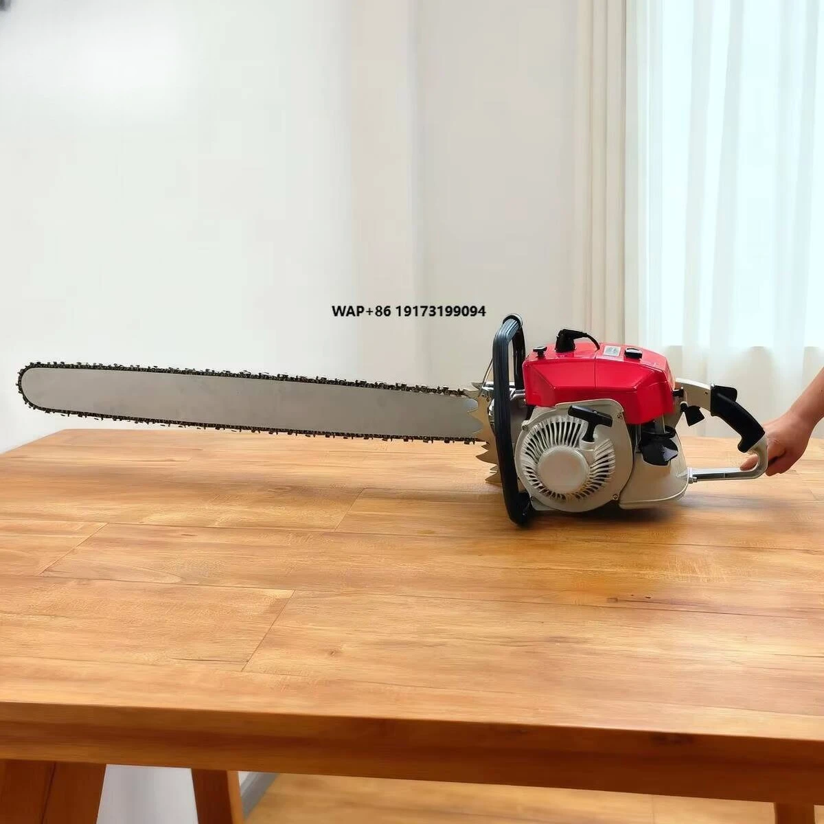 

72-105CC 54KW Chainsaw 36 42 Inch Guide Bar Professional Petrol Power Saw Wood Cutting Machine Forestry Tool