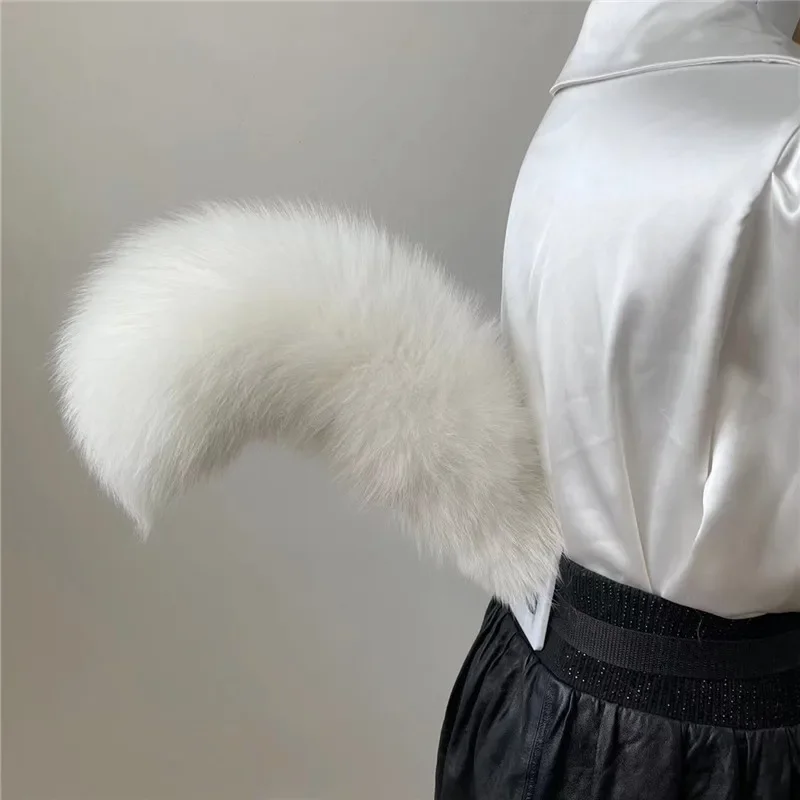 Handmade Plush Fox Tail Cosplay Clothing Props Sexy Fox Tail Adjustable Belt Anime Accessories Kawaii Artificial Fur Tail