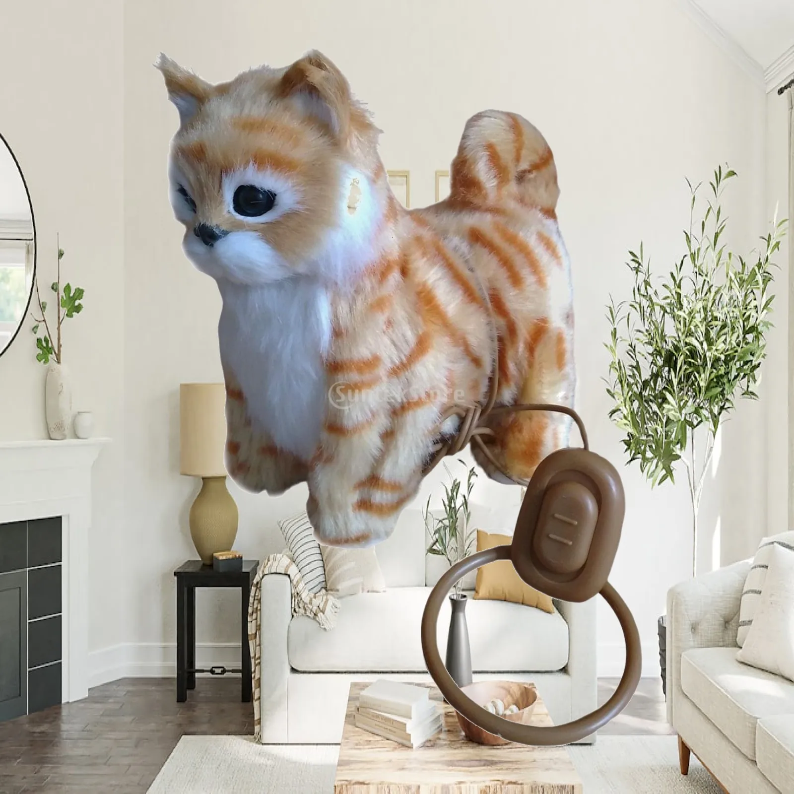 Long Cat Plush Plush Cat Stuffed Toy Soft Walk Lovely Interactive Toys Cat Robot Toy Electronic Cat Toy Kitten Toys for Toddlers