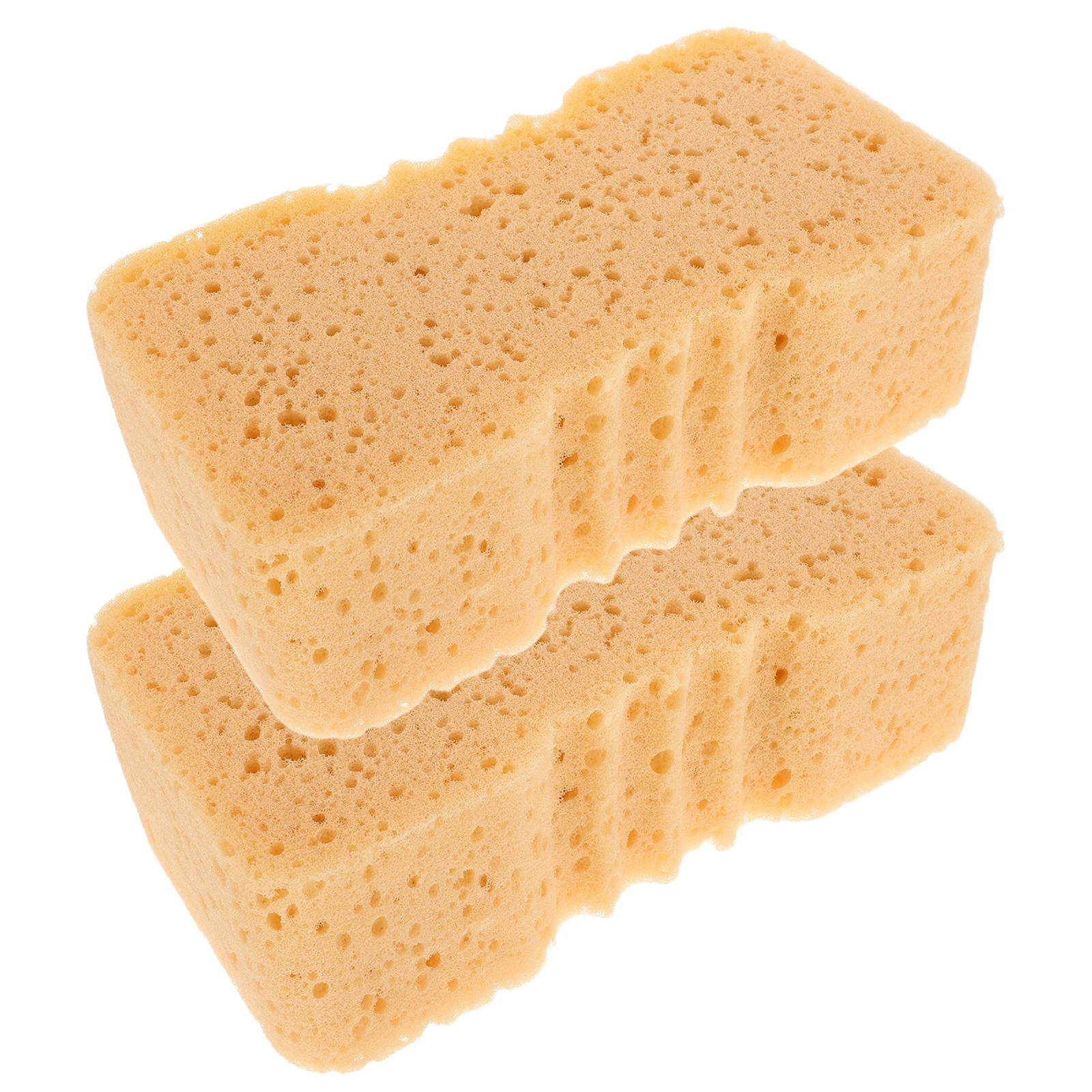 

2pcs Car Wash Sponge High Density Large Cleaning Sponges Thick Foam Scrubber Water Absorbent Dirt Removal Tool For Car Body
