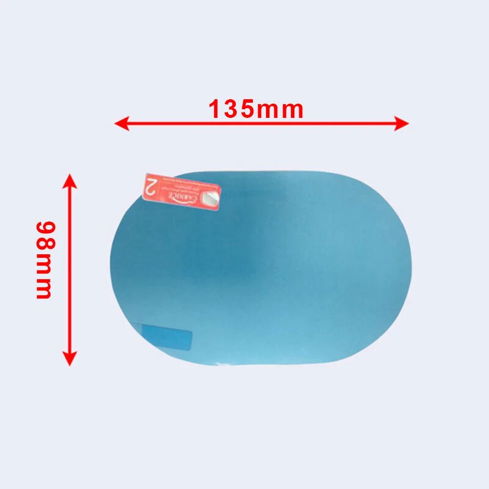 Fog Rainproof sticker -glare Auto Car Film for nano Coating Oval PET Practical Protective Rear View Mirror  Fog