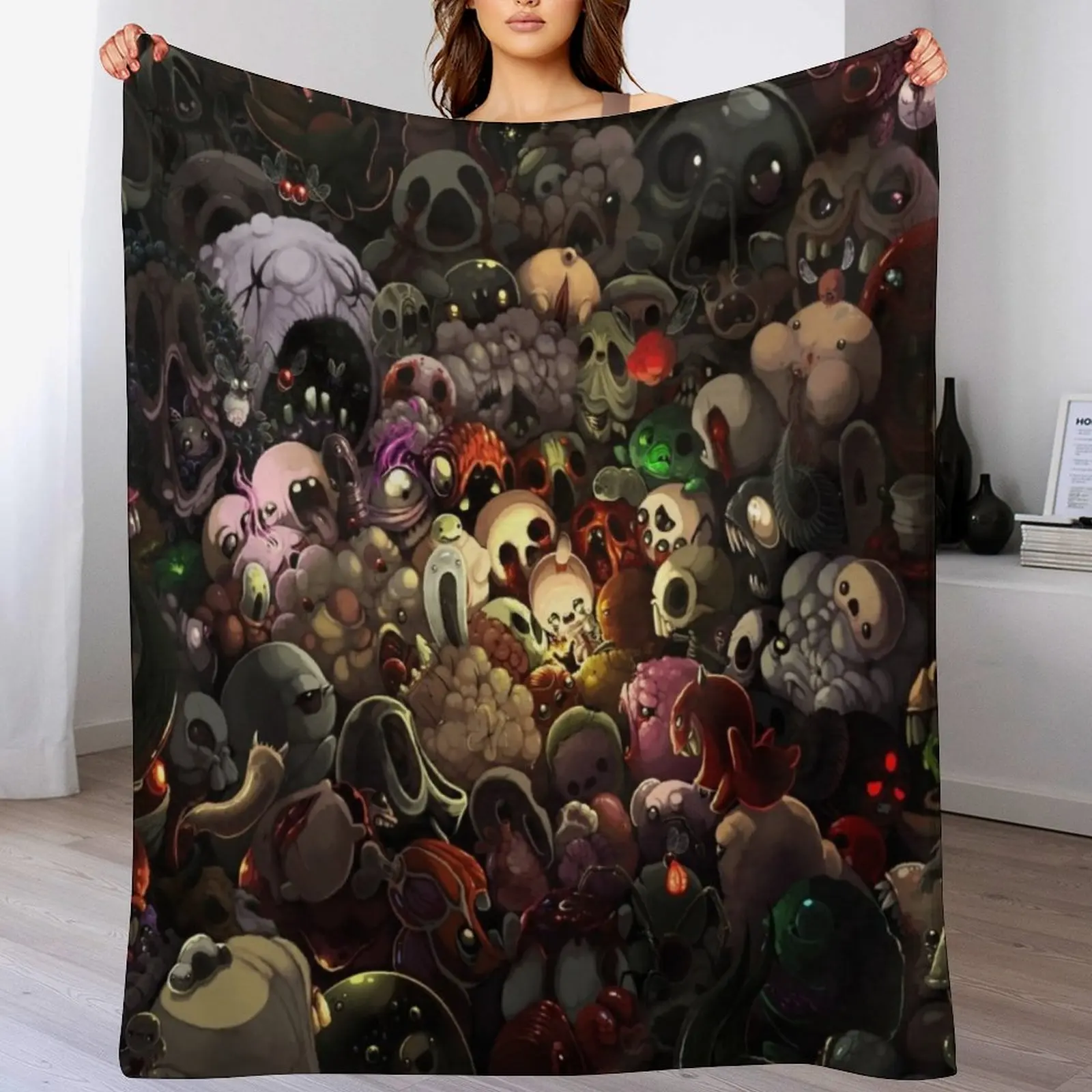 

Binding of Isaac Monsters Throw Blanket Fashion Sofas Thermal Decorative Sofa Soft Blankets
