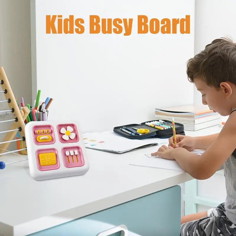 

Sensory Activity Board Sensory Busy Activity Board For Kids Portable Sensory Board Educational Toys With 6 Activities Fine Motor