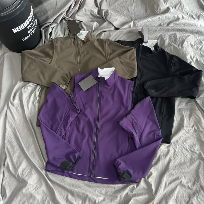 

Removable Sleeve Yamatomichi Polar Fleece Zipper Jackets Japanese Men Women Winter Thin Keep Warm Climp Moutain Tank Tops Vest